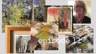 on my studio table  episode 11 EXCITING NEWS new artwork outdoors in Tasmania new journal page [upl. by Anselma]