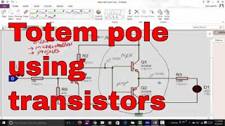 totem pole using transistors [upl. by Zurciram280]