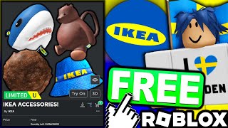 FREE UGC LIMITEDS HOW TO GET All 4 IKEA Accessories ROBLOX IKEA The CoWorker EVENT [upl. by Ydieh783]