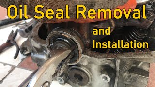 Oil Seal Removal and Installation [upl. by Ahsatel16]