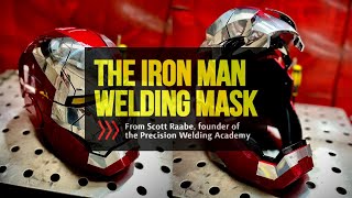 Iron Man mask converted into a welding helmet by Precision Welding Academy [upl. by Ulrich]