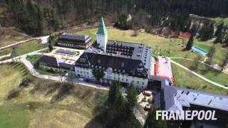 G7 summit Elmau Castle HD aerials  Framepool [upl. by Gottuard]