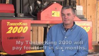 TimberKing Portable Sawmill Model 2000 Owner Jason Parker [upl. by Anniram]