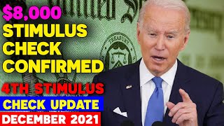 Stimulus Check 4th Update Today  8000 STIMULUS CHECK CONFIRMED [upl. by Lleynad]