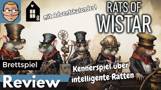 Rats of Wistar – Thematisches Workerplacement  Brettspiel – Review und Regelerklärung  Türchen 8 [upl. by Haelahk492]