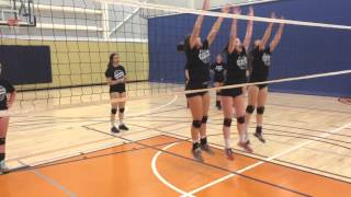 Coach Wildman Training Triple Blocking Volleyball Warmup Drill [upl. by Anovahs]