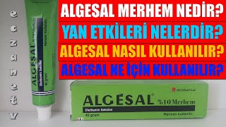 Algesal Merhem Nedir Algesal Merhemin Yan Etkileri Nelerdir Algesal Merhem Nasıl Kullanılır [upl. by Anyaled683]