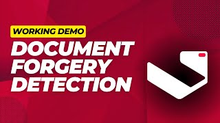 Document Forgery Detection Demo  VisionRD [upl. by Irpac]