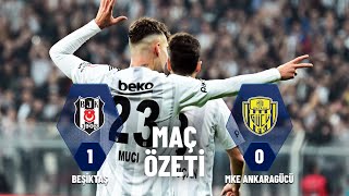 Beşiktaş 1  0 MKE Ankaragücü MAÇ ÖZETİ  Ziraat Türkiye Kupası Yarı Final 2 Maç [upl. by Bondy]