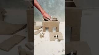 Mitti ka ghar shortfeed shortvideo clayart viralvideo clay [upl. by Nnave537]