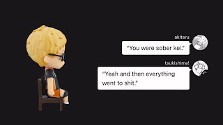 Sober  Tsukishima Angst  Haikyuu [upl. by Dranrev502]