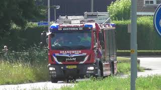 Brandweer Kesteren TS 088231 Prio 1 N J van Riemsdijkstraat Kesteren BR woning [upl. by Zuzana914]