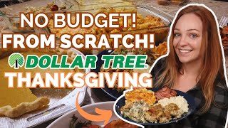 Dollar Tree Thanksgiving Dinner from Scratch [upl. by Worrad]