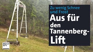 Zu wenig Schnee Wieder schließt ein kleiner Skilift  Abendschau  BR24 [upl. by Ecyal]