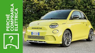 Abarth 500e 2023  Perché comprarla elettrica ⚡️e perché no [upl. by Bernadina]