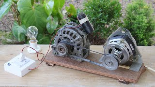 I turn Car Dynamo into 220v electric Generator [upl. by Ynad822]