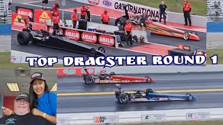 Top Dragster Round 1 NHRA Gatornational Gainesville 2024DragRacing20 [upl. by Ahsets]