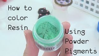 Resin Craft Guide 1 How to Properly Mix in Powder Pigments [upl. by Alie]