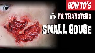 Tinsley Transfers 3D FX Transfers SMALL GOUGE Application [upl. by Alimrahs]