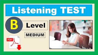 Listen amp write the missing words  Dictation Exercise  B  Medium Level  Easy English Lesson [upl. by Nelag323]