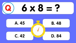 Maths Quiz for kids  Multiplication table Quiz for kids  Quiz Time [upl. by Farhi]