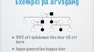 Dominanta autosomala sjukdomar [upl. by Attaymik]