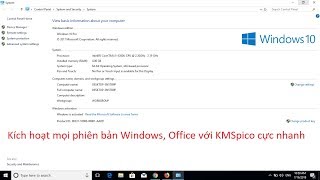 Cách dùng KMSpico active Windows Office mọi phiên bản mới nhất 2018 [upl. by Acinot621]