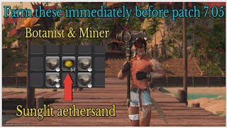 How to farm sungilt aethersand with botanistminer [upl. by Giwdul564]