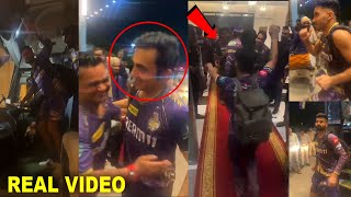 KKR Team Celebration in Hotel after Qualify in Final beat SRH  Gautam Gambhir  Rinku Singh [upl. by Nwahser]