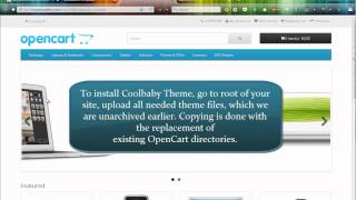 Coolbaby OpenCart theme  installation video manual [upl. by Tim432]