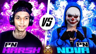 PN HARSH 😈 vs 🥶 PN NOVA  Most Insane 1v1 Ever  Garena Free Fire [upl. by Bearnard]