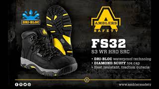 AMBLERS SAFETY FS32 Waterproof Safety Boot from MI Supplies [upl. by Zielsdorf856]