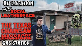 Texas Chainsaw Massacre 1974 Gas Station filming location with SoCal Leatherface [upl. by Nyhagen]