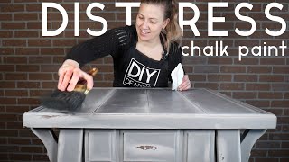 How To Distress Chalk Painted Furniture  Tips amp Techniques [upl. by Lidda87]