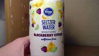 Kroger Blackberry citrus sparkling water review [upl. by Nievelt]