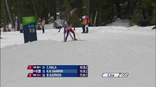 Cross Country Skiing  Womens 10Km Free  Complete Event  Vancouver 2010 Winter Olympic Games [upl. by Arinay]