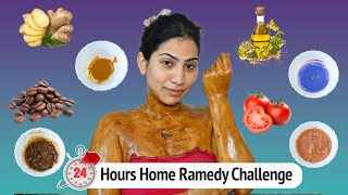 I Use Home Remedies For 24 HOURS  PASS OR FAIL  Anishka Khantwaal [upl. by Russel]