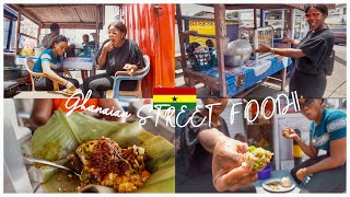 TRYING GHANAIAN STREET FOOD FOR THE FIRST TIME AND THIS IS WHAT I HAVE TO SAY [upl. by Ecyal]