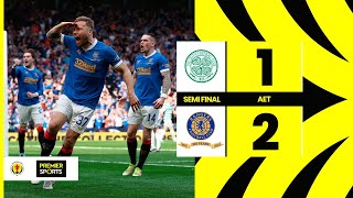 HIGHLIGHTS  Celtic 12 Rangers  Extratime winner sends Rangers to Scottish Cup final [upl. by Kester527]