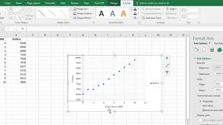 Creating a Scatter Plot in Excel 2016 [upl. by Puttergill]