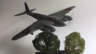 Tamiya 172 Mosquito with working props [upl. by Nyraf]