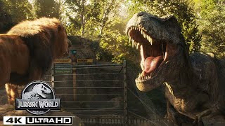 The Top T rex Moments in 4K HDR  Jurassic World [upl. by Irallih]