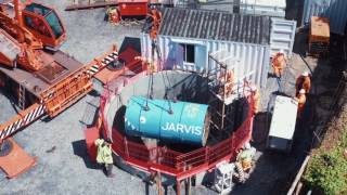 Watch the moment Welsh Waters tunnelling machine started work in Llanelli [upl. by Draw]