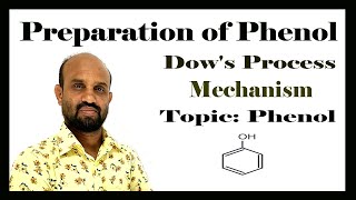 Lesson 4 Phenol Preparation Dows Process  Topic Phenol  Organic Chemistry [upl. by Mcspadden]