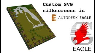 Importing SVG into Eagle CAD for PCB silkscreens [upl. by Kciredorb]