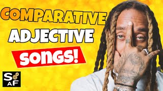 Comparative Adjective Songs 👉🏾 Comparative Adjectives Song ESL Official Video [upl. by Sparky217]