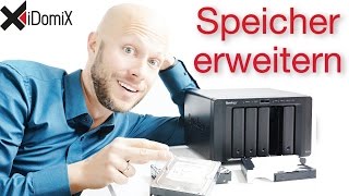 Synology DiskStation Speicher erweitern mit zusätzlichem Volume Festplatte  iDomiX [upl. by Shore785]