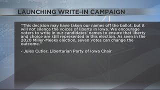 Iowa Libertarian Congressional candidates launching writein campaign [upl. by Charita]