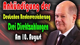 Deutsche Rentenversicherung kündigt drei Direktzahlungen für alle Versicherten an [upl. by Lleinnad894]