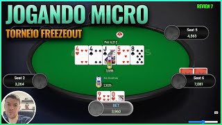 Jogando Micro 110 Freezeout  Review 7 [upl. by Oiznun]